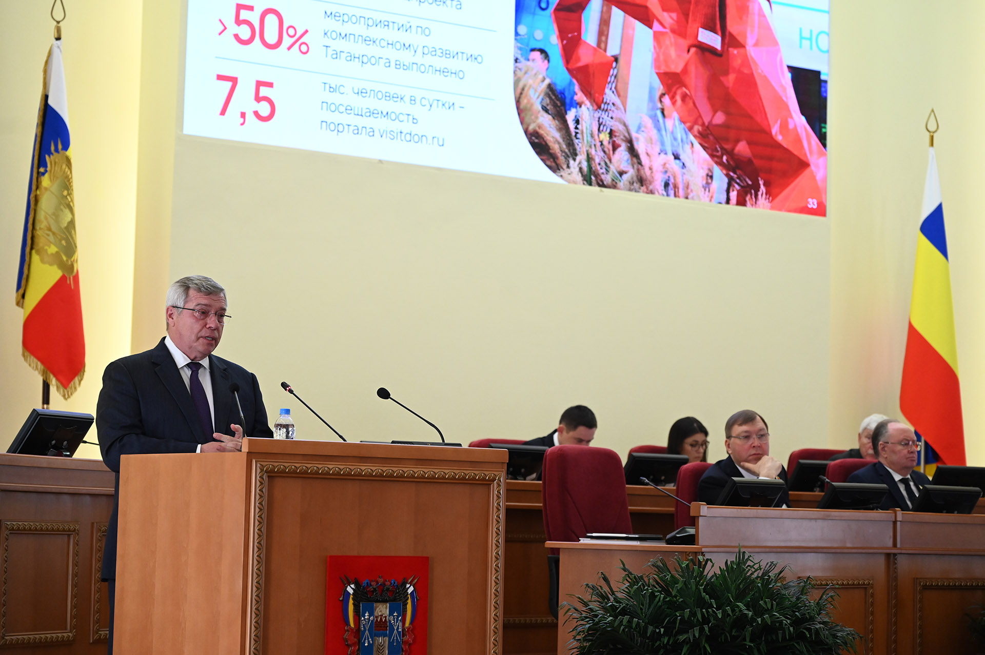 6-е заседание ЗС РО: Губернатор Ростовской области выступил с Отчетом о деятельности регионального Правительства в 2023 году 