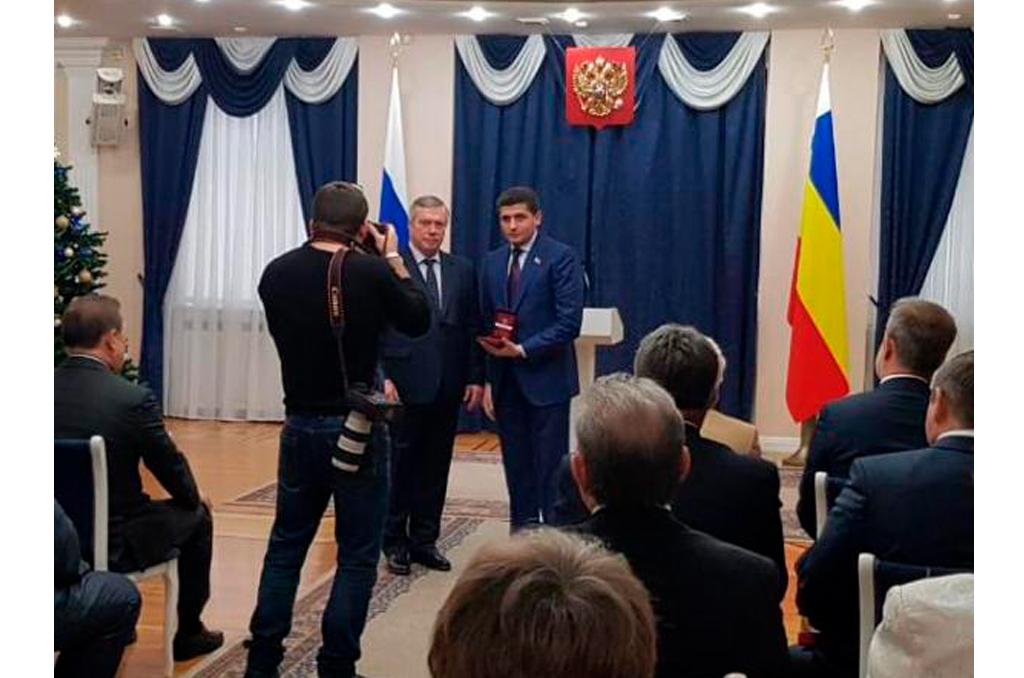 Депутат Саркис Гогорян награжден знаком Губернатора «За милосердие и благотворительность»