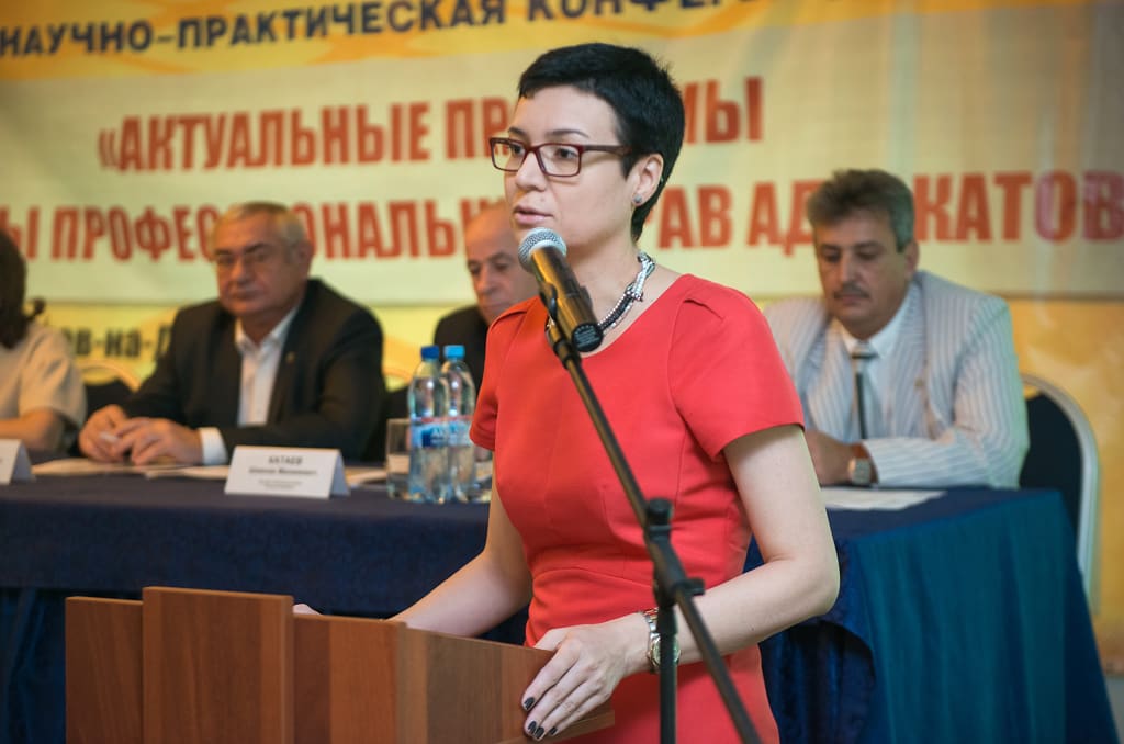 Ирина Рукавишникова приветствовала участников ежегодной адвокатской конференции Ирина Рукавишникова приветствовала участников ежегодной адвокатской конференции