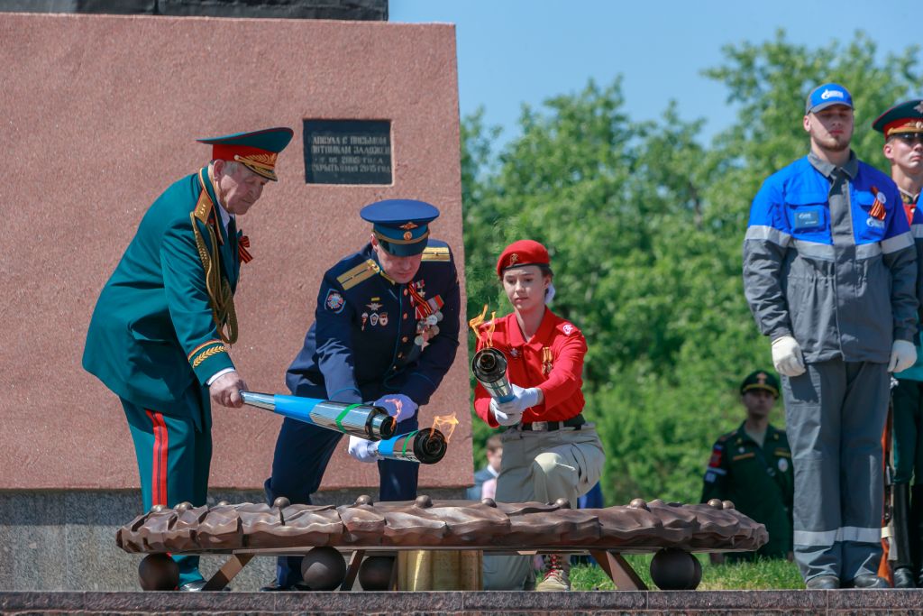 На мемориале «Кумженская роща» зажгли Вечный огонь