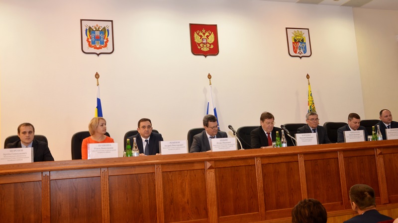 Сергей Рожков и Саркис Гогорян  приняли участие в расширенном заседании коллегии администрации Аксайского района