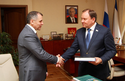 Виктор Дерябкин встретился с Председателем Государственного Совета Республики Крым