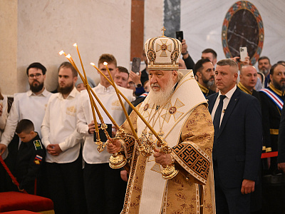 Патриарх Московский и всея Руси Кирилл освятил главный православный храм Южного военного округа  